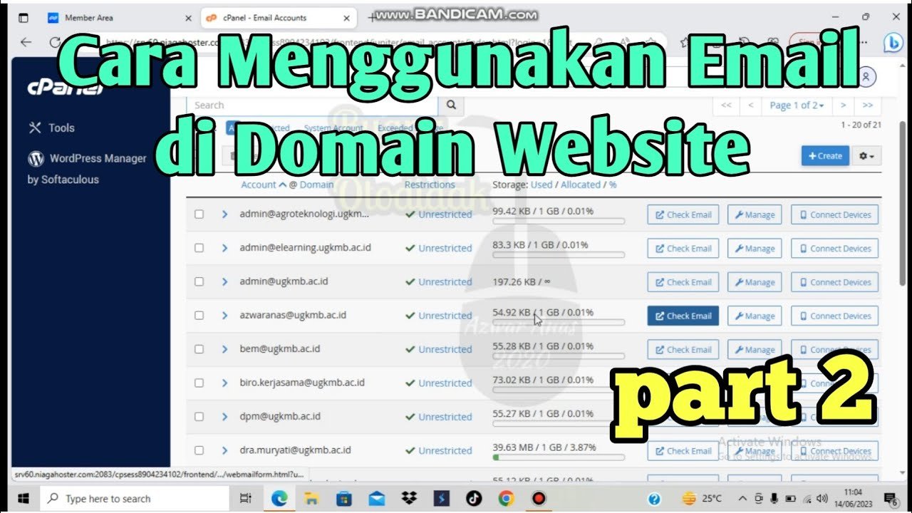 Cara Menggunakan Email Domain melalui Akun Gmail - YouTube